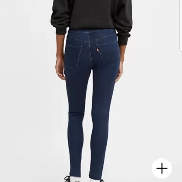 Levi's Women's Dark Blue Jeggings Shaping Leggins Elastic Waist Size 28 - Picture 2 of 3